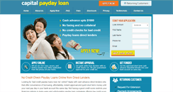 Desktop Screenshot of capitalpaydayloan.com